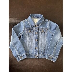 Est. 1989 Place Denim Jean Jacket Girl's Size Medium 7/8 Button Up Pockets